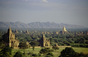 Bagan in Myanmar.  Source: Wikimedia